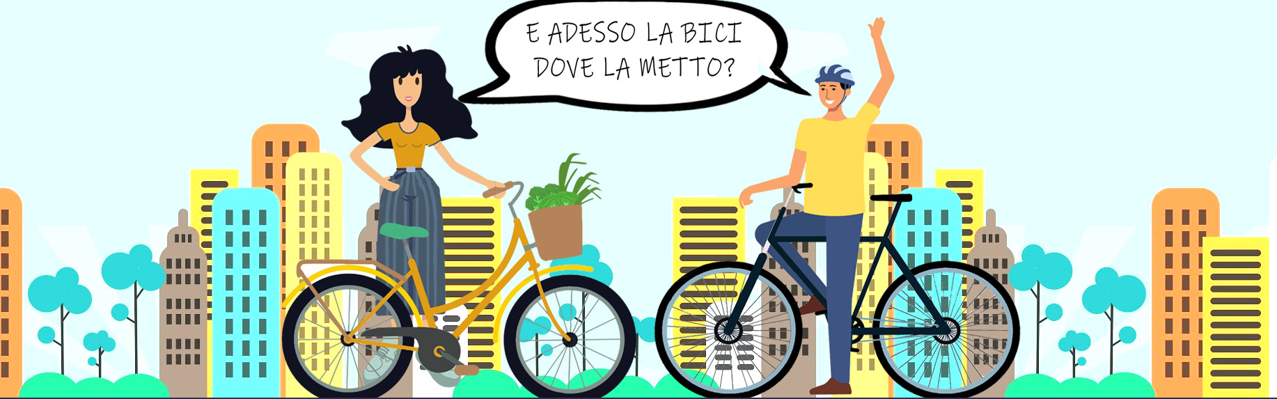 e adesso la bici dove la metto striscia